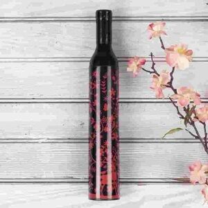New 38" Umbrella - Wine Bottle Umbrella - Red & Black by rainy valley T1
